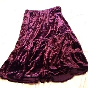 Velvet Purple Skirt